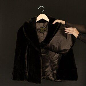 Tissavel France Faux Fur Overcoat with Pockets